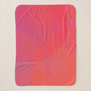 Pink, orange, modern, simple, cool, trendy art sherpa blanket