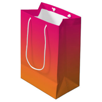 Pink & Orange Ombre Medium Gift Bag