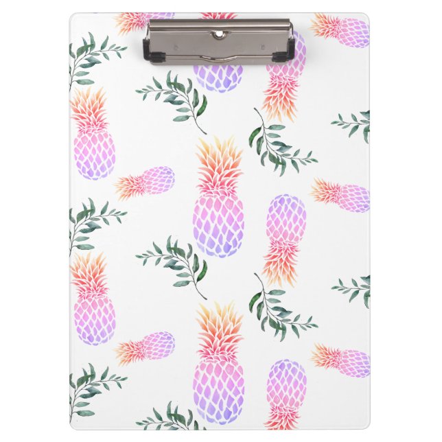 PINK & ORANGE PINEAPPLE CLIPBOARD (Front)