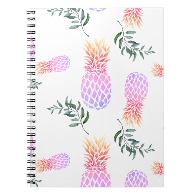 PINK & ORANGE PINEAPPLE NOTEBOOK (Front)
