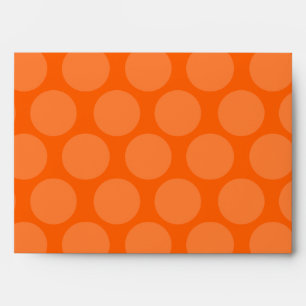 Pink Orange Polka Dot Envelope