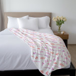 Pink Orange Purple Arrows Fleece Blanket<br><div class="desc">Trendy and chic arrows pattern personalised design.</div>