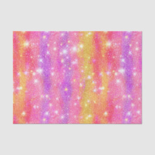 Pink Orange Purple Glitter Sparkle Pattern Tissue Paper