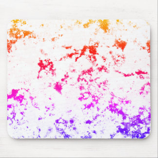 Pink Orange Purple Marble Paint Splash Abstract Mouse Mat