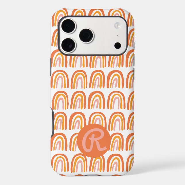 Pink Orange Rainbows Pattern CUSTOM (Back)
