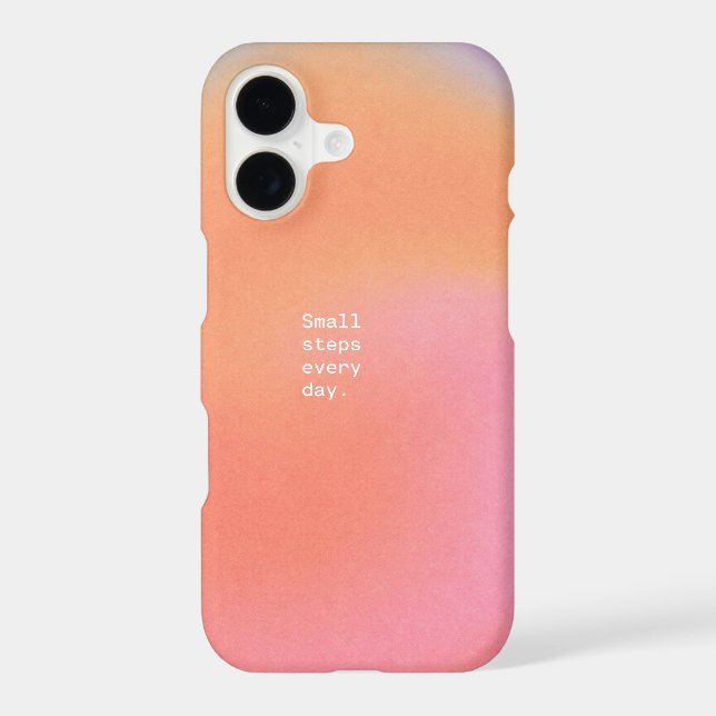 Pink Orange Red Minimalist Aura Gradient | Gift (Back)