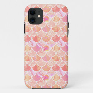 Pink orange scales iPhone 11 case