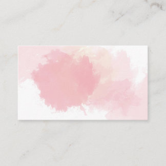 Pink Orange Splatter Watercolor Business Card
