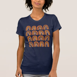 Pink Orange Sweet Rainbow Pattern T-Shirt