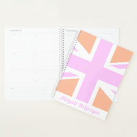 Pink & Orange UK Flag / Union Jack | Personalised