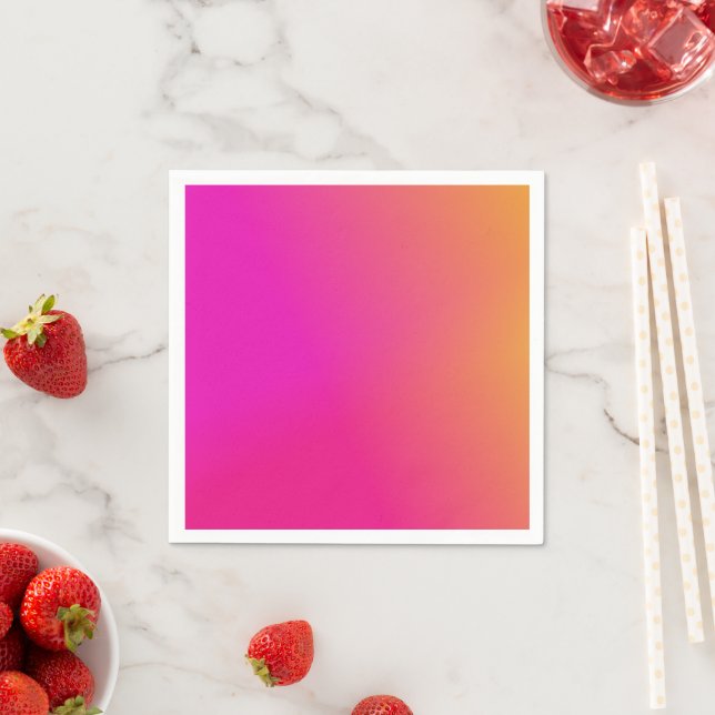 Pink Orange Yellow Ombre Napkin (Insitu)