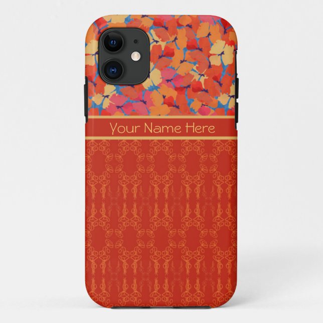 Pink Orange Yellow Poppies iPhone 5 Case-Mate Case (Back)