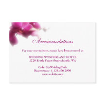 Pink Orchid Accommodations Enclosure Card