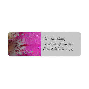 Pink Orchid Address Label