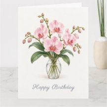 Pink Orchid Birthday