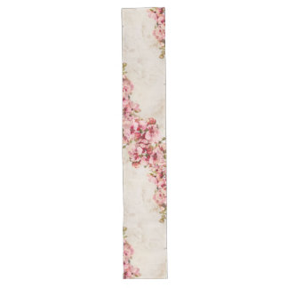 Pink Orchid Branch Long Table Runner