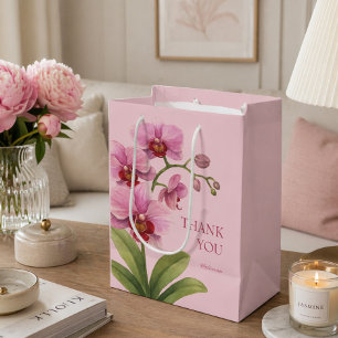 Pink Orchid Business Thank You Gift Bag