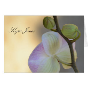 Pink Orchid Expression Name Place Card