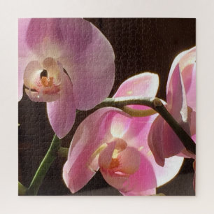 Pink Orchid Floral Jigsaw Puzzle