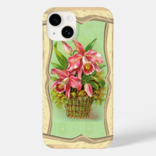 Pink Orchid Flowers Case-Mate iPhone 14 Case
