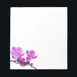 Pink Orchid Flowers Notepad<br><div class="desc">Notepad with pink orchid flowers design.</div>