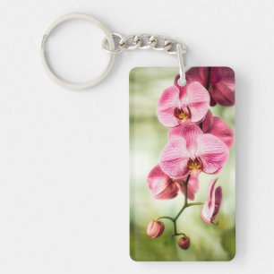 Pink Orchid Key Ring