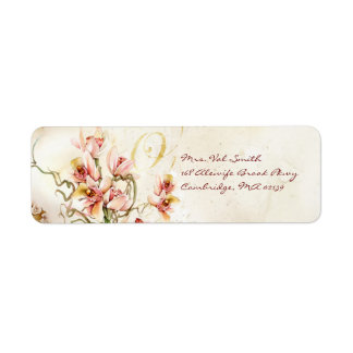 Pink orchid label