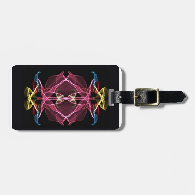 Pink Orchid Luggage Tag (Front Horizontal)
