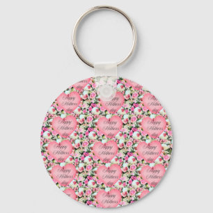 Pink Orchid Mothers day Key Ring