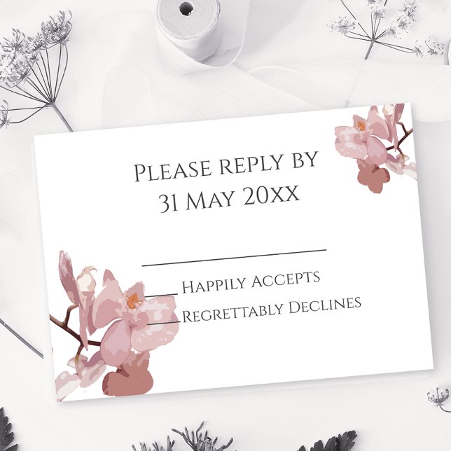 Pink Orchid RSVP insert (Creator Uploaded)