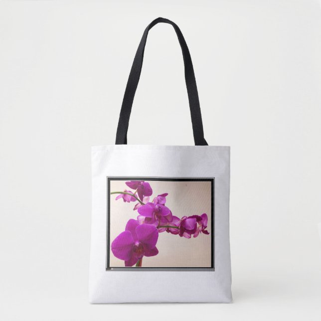 Pink orchid Tote Bag (Front)