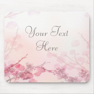 Pink Orchid Wedding Mouse Mat