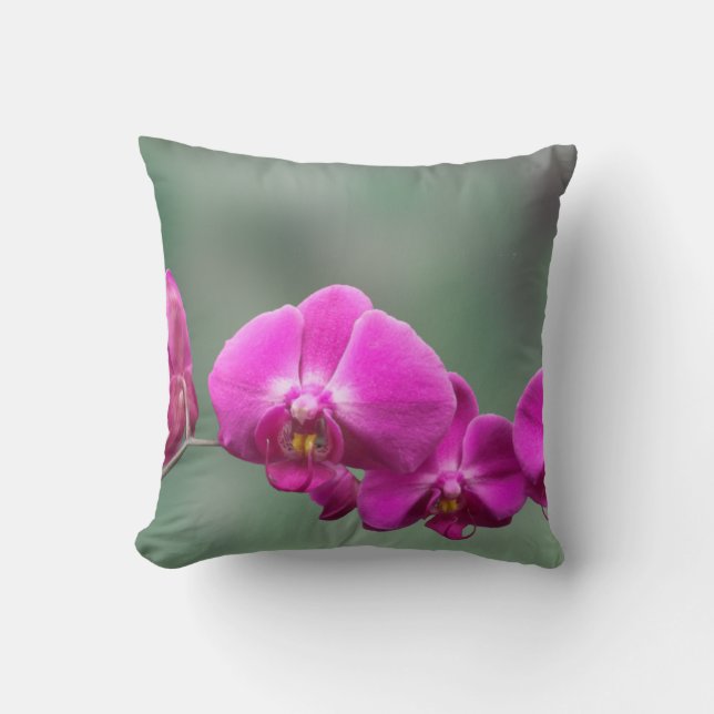 Pink Orchids Cushion (Front)