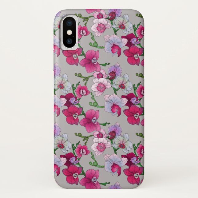 Pink Orchids In Bloom Case-Mate iPhone Case (Back)