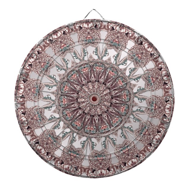 Pink Ornamental Dartboard (Front)