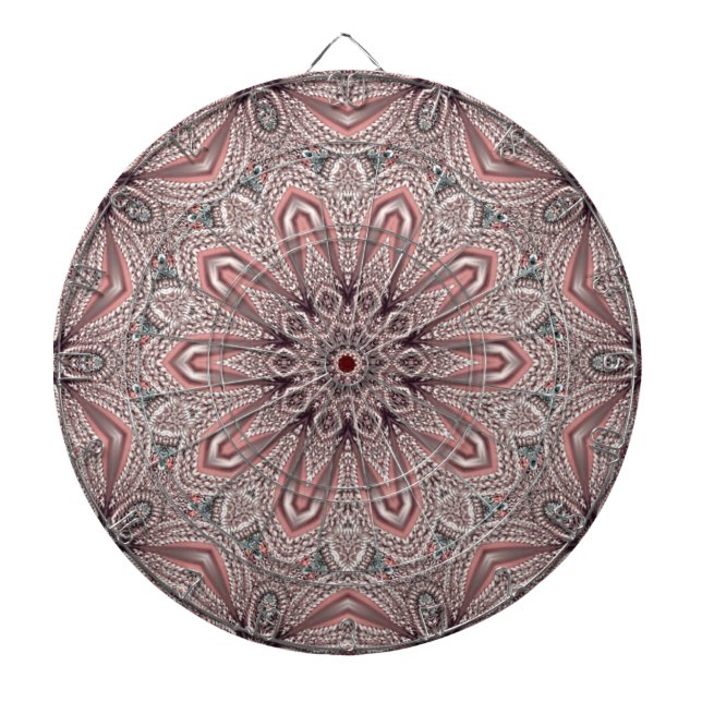 Pink Ornamental Dartboard (Front)