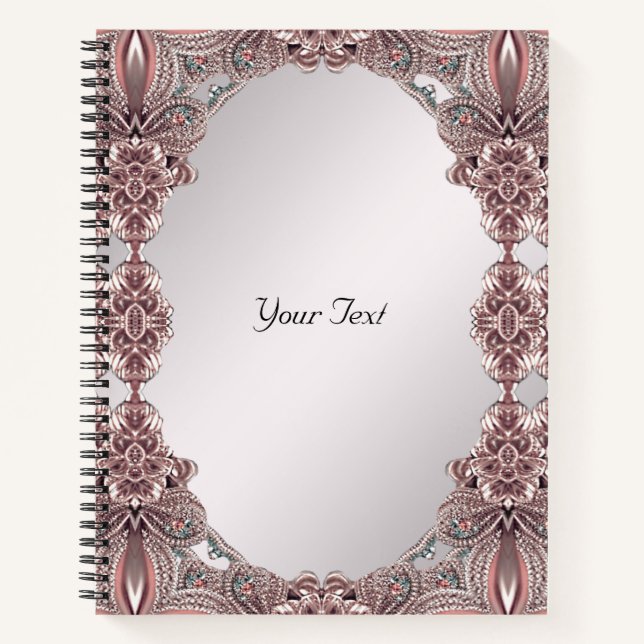Pink Ornamental Notebook (Front)