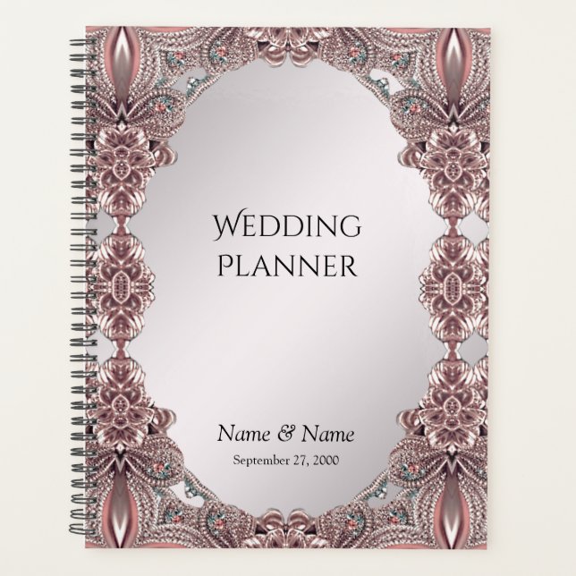 Pink Ornamental Planner (Front)