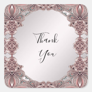 Pink Ornamental Sticker