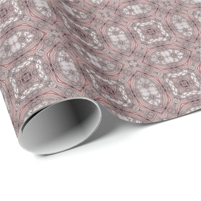Pink Ornamental Wrapping Paper (Roll Corner)