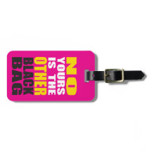 Pink Other Black Bag Luggage Tag