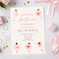 Pink Our Little Ballerina Ballet Birthday Party