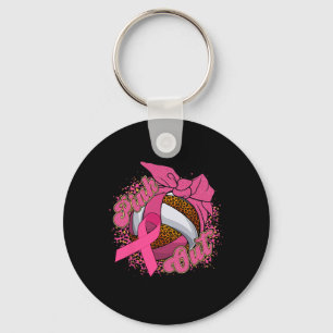 Pink Out Breast Cancer Leopard Volleybyll Byll Pin Key Ring