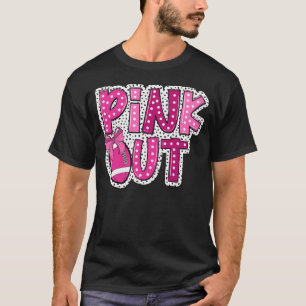 Pink Out Football Breast Cancer Men Breast Cancer T-Shirt