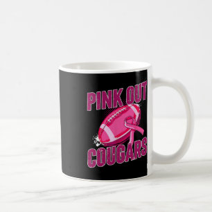 Pink Out Football Tackle Breast Cancer  Coffee Mug