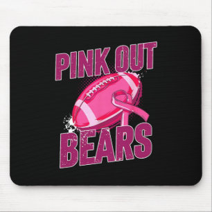 Pink Out Football Tackle Breast Cancer Mouse Mat