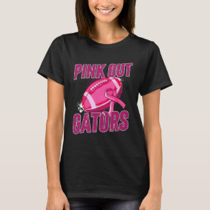 Pink Out Football Tackle Breast Cancer  T-Shirt