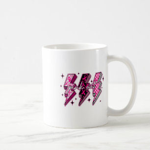 Pink Out Lace Lightning Halloween Breast Cancer Aw Coffee Mug