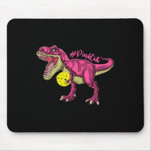 Pink Out T Rex And Picklebyll Byll Breast Cancer A Mouse Mat