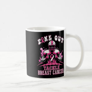 Pink Out Tackle Breast Cancer Awareness American Coffee Mug